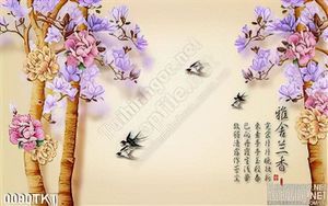 Tranh thư pháp hoa treo tường