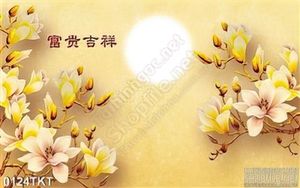 Tranh kim tiền hoa Đại treo tường