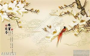 Tranh kim tiền hoa trang trí tường