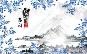 Tranh thư pháp sơ thủy trang trí