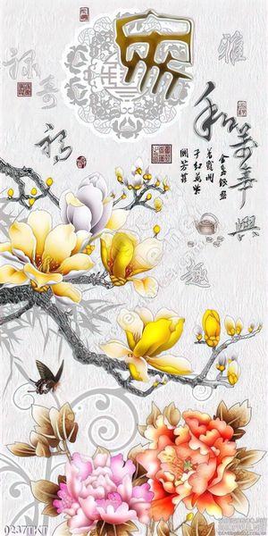 Tranh thư pháp hoa nghệ thuật