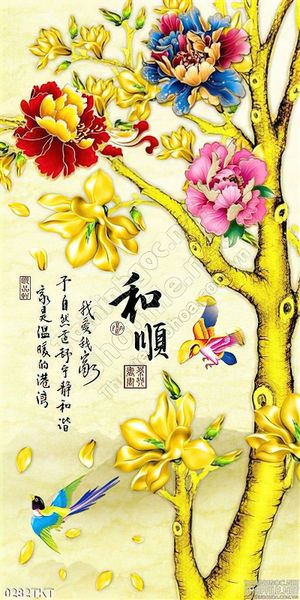 Tranh kim tiền thư pháp phong thủy