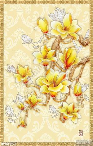 Tranh kim tiền hoa sứ phong thủy