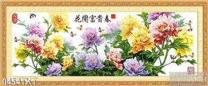 Tranh thư pháp hoa mẫu đơn trang trí