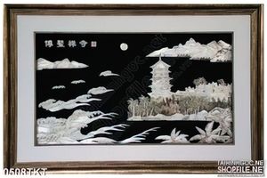 Tranh thư pháp phong cảnh treo tường