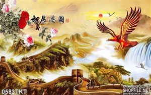 Tranh kim tiền chim đại bàng