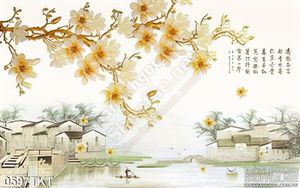 Tranh kim tiền làng quê