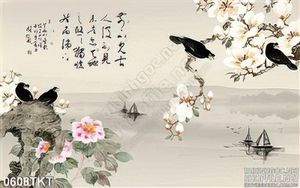 Tranh thư pháp hoa nghệ thuật