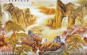 Tranh kim tiền sơn thủy nghệ thuật