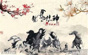Tranh thư pháp mã đáo thành công