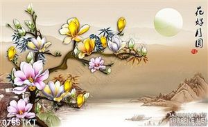 Tranh kim tiền hoa và sơn thủy