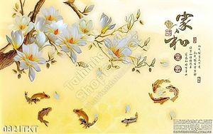 Tranh kim tiền cá Koi