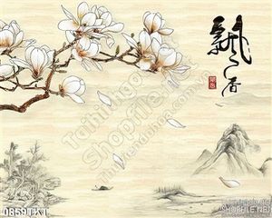Tranh thư pháp hoa và phong cảnh