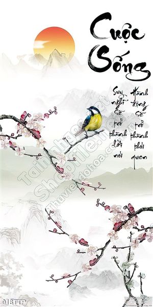 Tranh thư pháp cuộc sống