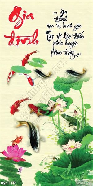 Tranh thư pháp gia đình