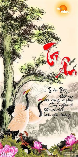 Tranh thư pháp tri ân thầy cô