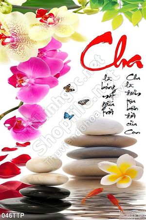 Tranh thư pháp về cha