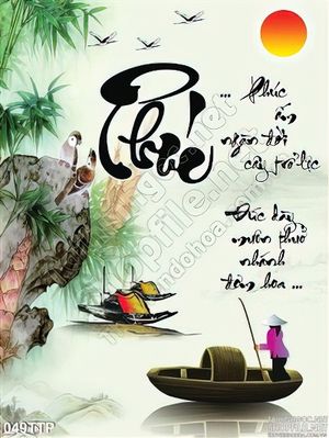 Tranh thư pháp chữ phúc
