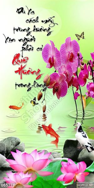 Tranh thư pháp đẹp quê hương