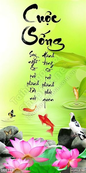 Tranh thư pháp nghệ thuật độc đáo