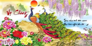 Tranh thư pháp về vợ chồng
