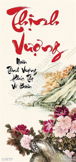 Tranh thư pháp thịnh vượng
