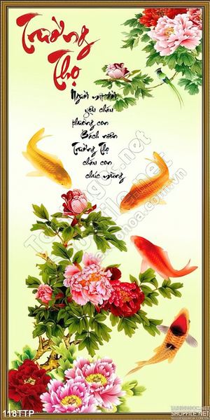 Tranh thư pháp trường thọ