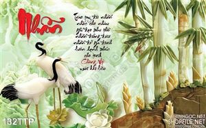 Tranh thư pháp chữ nhẫn đẹp