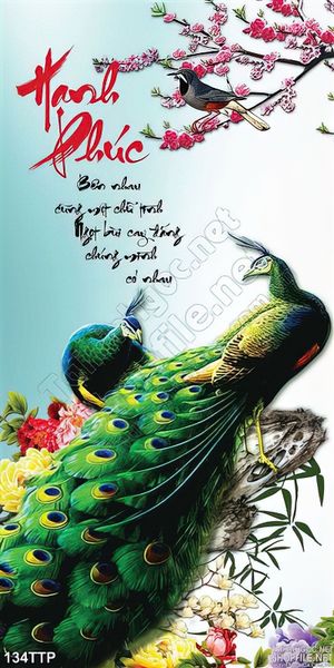 Tranh thư pháp hạnh phúc