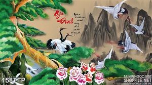 Tranh thư pháp về gia đình