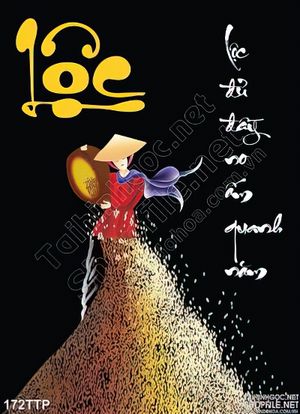 Tranh thư pháp chữ lộc