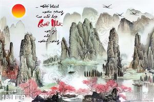 Tranh thư pháp phong thủy