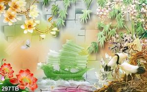 Tranh đá giả ngọc thuận buồm xuôi gió