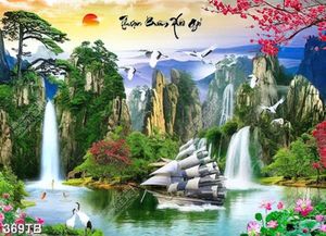 Tranh phong thủy thuận buồm xuôi gió chất lượng cao
