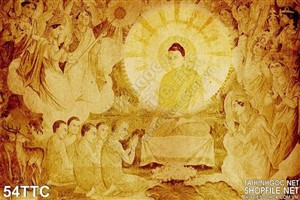 Tranh trúc chỉ Đức Phật và các môn đệ