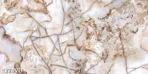 Mặt đá trắng vân nâu in gạch đẹp