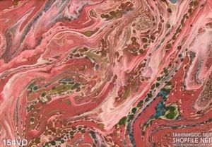 Vân đá, Marble vân hồng và xanh