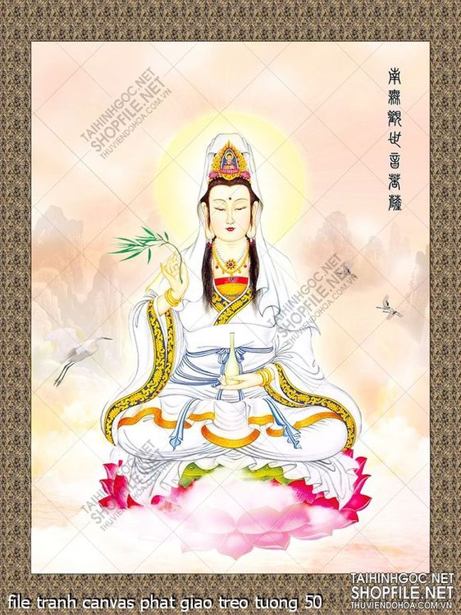 file tranh canvas phat giao treo tuong 50