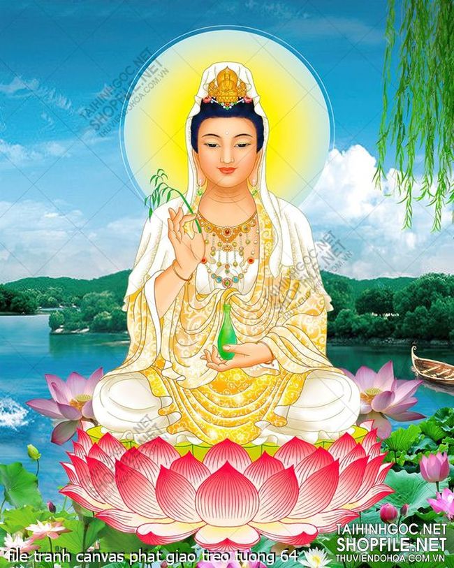 file tranh canvas phat giao treo tuong 64