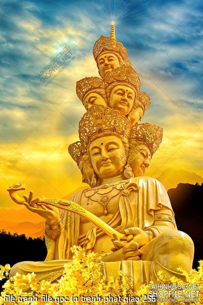 file tranh file goc in tranh phat giao 256