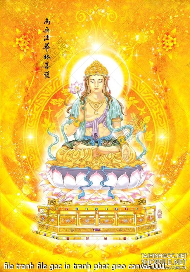 file tranh file goc in tranh phat giao canvas 001