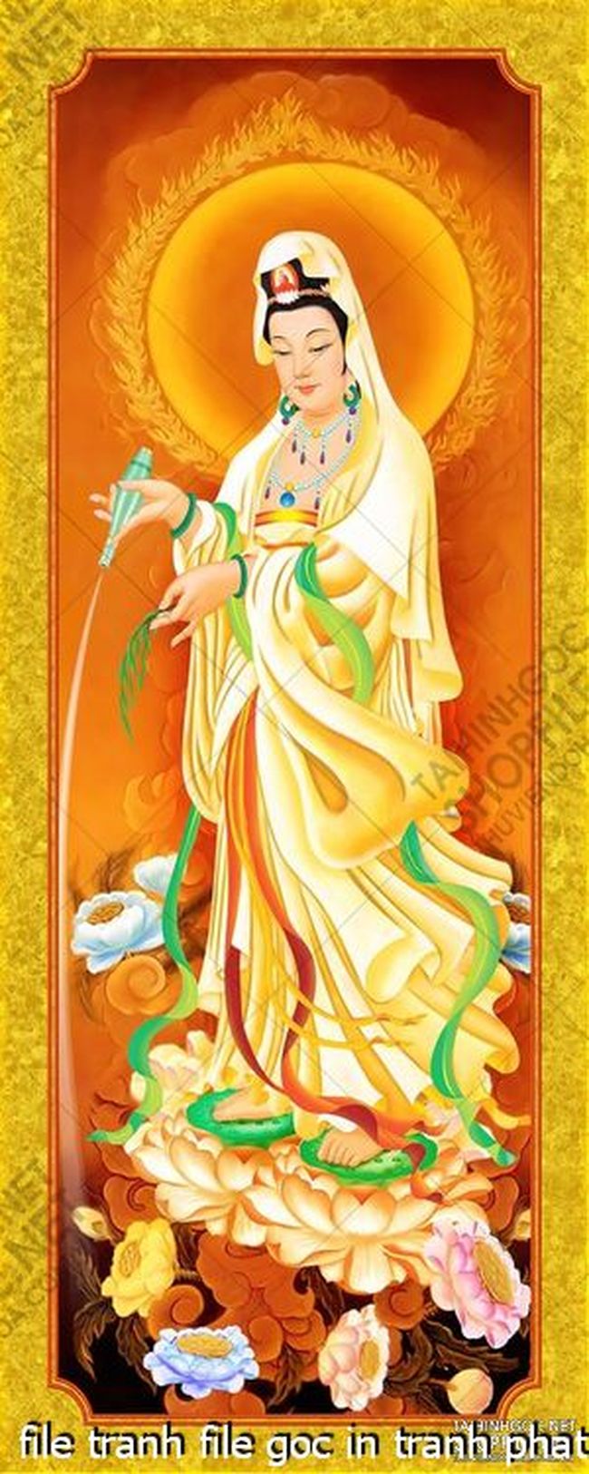 file tranh file goc in tranh phat giao canvas 012