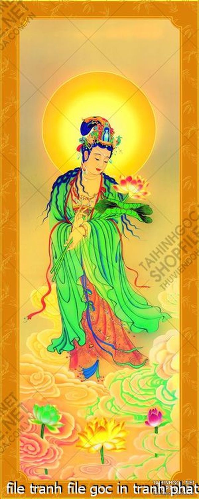 file tranh file goc in tranh phat giao canvas 019