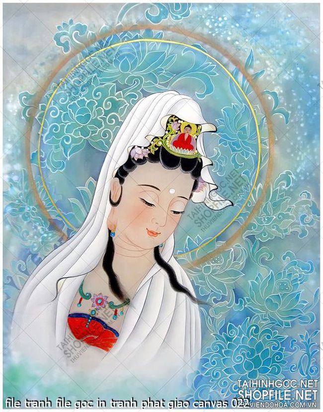 file tranh file goc in tranh phat giao canvas 022