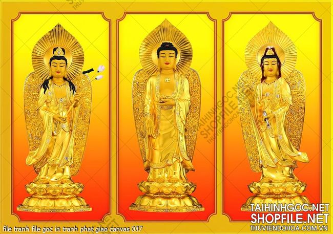 file tranh file goc in tranh phat giao canvas 037