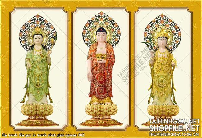 file tranh file goc in tranh phat giao canvas 042