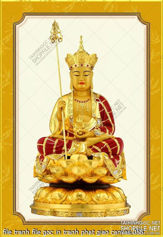file tranh file goc in tranh phat giao canvas 056