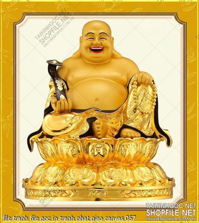 file tranh file goc in tranh phat giao canvas 057