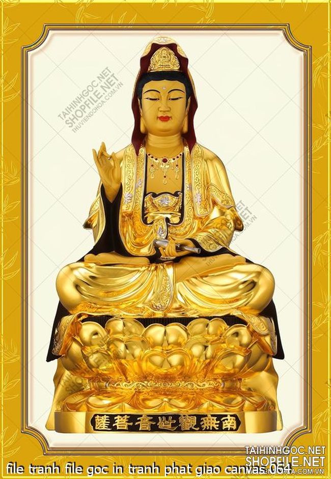 file tranh file goc in tranh phat giao canvas 064