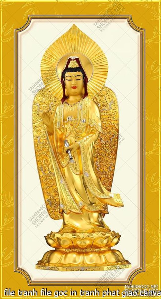 file tranh file goc in tranh phat giao canvas 067